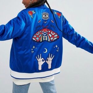 Embellished arts collection adidas bomber - rare